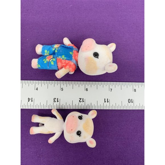 Sunny Days Entertainment, Honey Bee Acres Rainbow Ridge Three Flocked Cows Toys - Picture 2 of 7